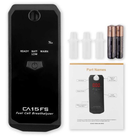 Alkomat elektrochemiczny CA 15FS + ustniki Alkomat elektrochemiczny CA 15FS + ustniki