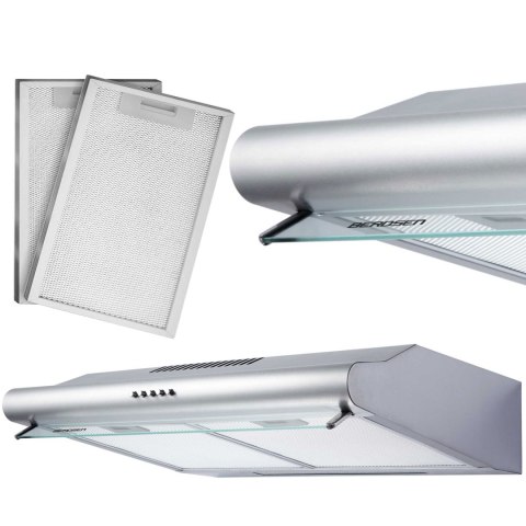 Okap kuchenny podszafkowy - pochłaniacz 60 cm Berdsen BE-10-A INOX Okap kuchenny podszafkowy - pochłaniacz 60 cm Berdsen BE-10-A INOX