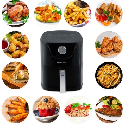 Frytkownica beztłuszczowa Air fryer Berdsen BD-654 czarna Frytkownica beztłuszczowa Air fryer Berdsen BD-654 czarna