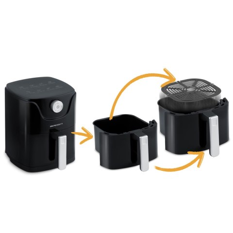 Frytkownica beztłuszczowa Air fryer Berdsen BD-654 czarna Frytkownica beztłuszczowa Air fryer Berdsen BD-654 czarna