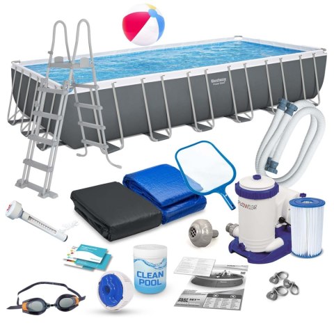Basen ogrodowy stelażowy 732x366x132 cm 18w1 Bestway 56474N Basen ogrodowy stelażowy 732x366x132 cm 18w1 Bestway 56474N