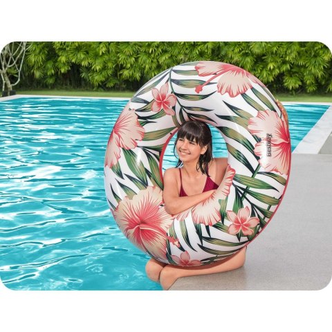 Koło do pływania 119cm Bestway 36237 różowy Koło do pływania 119cm Bestway 36237 różowy
