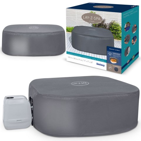 Pokrywa termiczna do SPA 180 x 180 x 71 cm Bestway 60319 Pokrywa termiczna do SPA 180 x 180 x 71 cm Bestway 60319