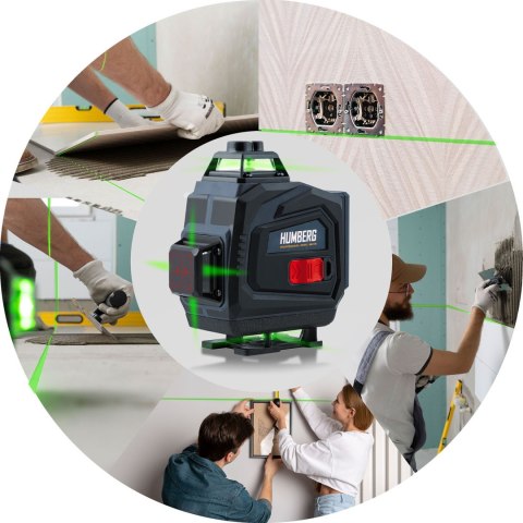 Laser krzyżowy w walizce + akcesoria Humberg HM-170 Laser krzyżowy w walizce + akcesoria Humberg HM-170