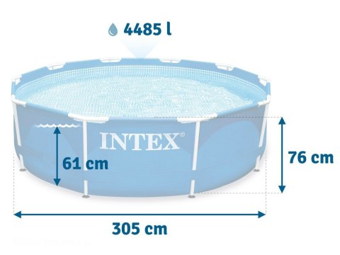 Basen ogrodowy stelażowy 305 x 76 cm 9w1 INTEX 28202 Basen ogrodowy stelażowy 305 x 76 cm 9w1 INTEX 28202