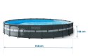 Basen ogrodowy stelażowy 732 x 132 cm 17w1 INTEX 26340