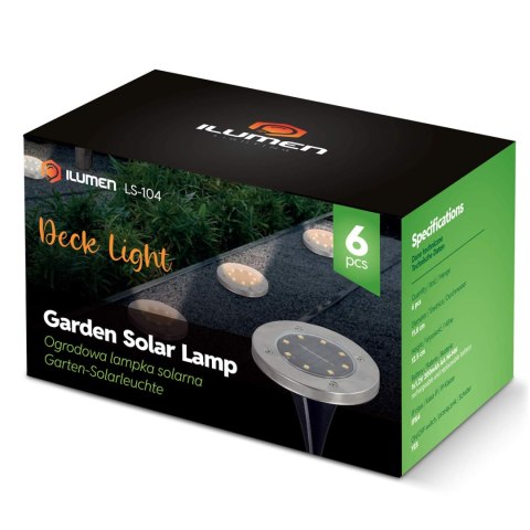 Lampka solarna naziemna 6szt Ilumen LS-104 Lampka solarna naziemna 6szt Ilumen LS-104