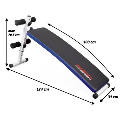 Ławeczka skośna do ćwiczeń Neo-Sport NS-05 Ławeczka skośna do ćwiczeń Neo-Sport NS-05