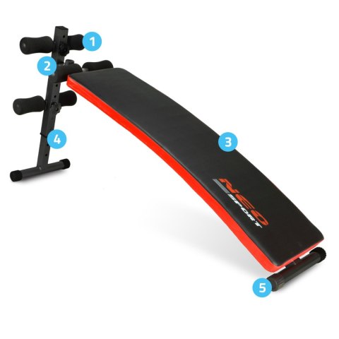 Ławeczka skośna do ćwiczeń Neo-Sport NS-09 Ławeczka skośna do ćwiczeń Neo-Sport NS-09