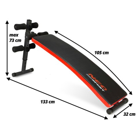 Ławeczka skośna do ćwiczeń Neo-Sport NS-09 Ławeczka skośna do ćwiczeń Neo-Sport NS-09