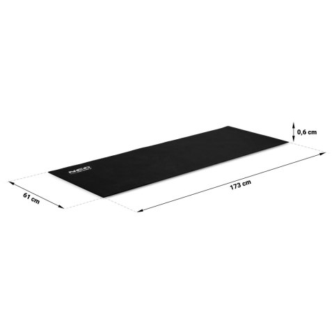 Mata do ćwiczeń 173 x 61 cm Neo-Sport - 192100 czarna Mata do ćwiczeń 173 x 61 cm Neo-Sport - 192100 czarna