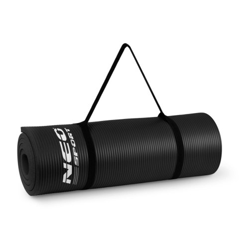 Mata do ćwiczeń gruba 183 x 60 cm Neo-Sport - 192300 czarna Mata do ćwiczeń gruba 183 x 60 cm Neo-Sport - 192300 czarna