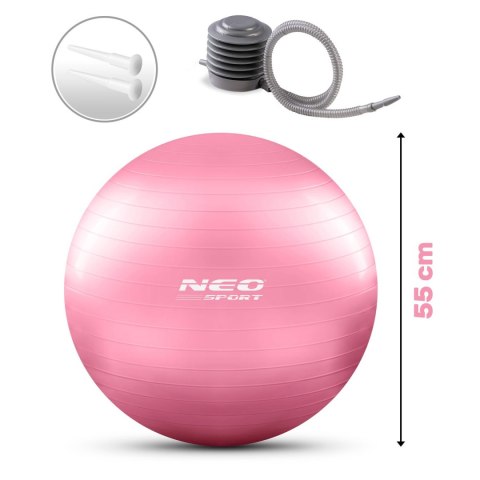 Piłka do ćwiczeń 55 cm NS-950 różowa Piłka do ćwiczeń 55 cm NS-950 różowa