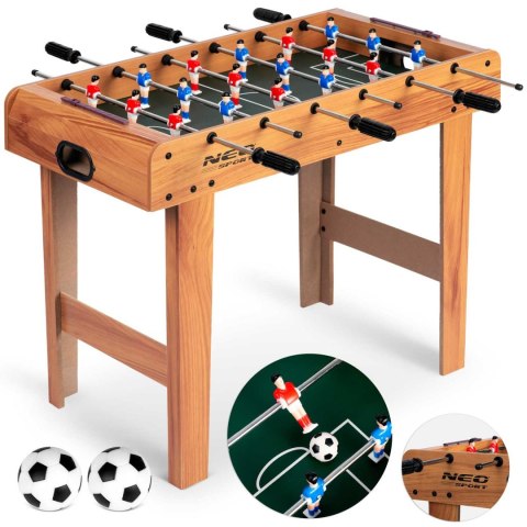 Stół do gry w piłkarzyki Neosport 70x37x62cm NS-802 drewniany Stół do gry w piłkarzyki Neosport 70x37x62cm NS-802 drewniany