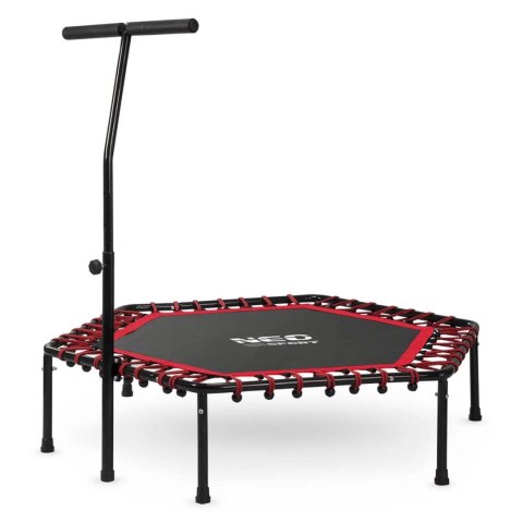 Trampolina fitness z uchwytem 127 cm Neo-Sport - sześciokątna czerwona Trampolina fitness z uchwytem 127 cm Neo-Sport - sześciokątna czerwona