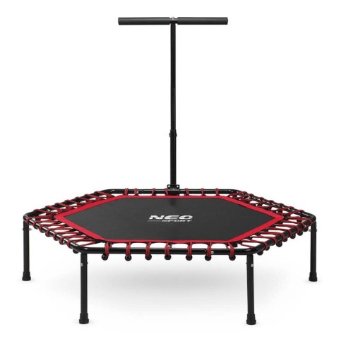 Trampolina fitness z uchwytem 127 cm Neo-Sport - sześciokątna czerwona Trampolina fitness z uchwytem 127 cm Neo-Sport - sześciokątna czerwona