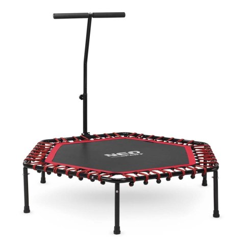 Trampolina fitness z uchwytem 127 cm Neo-Sport - sześciokątna czerwona Trampolina fitness z uchwytem 127 cm Neo-Sport - sześciokątna czerwona