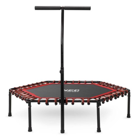 Trampolina fitness z uchwytem 127 cm Neo-Sport - sześciokątna czerwona Trampolina fitness z uchwytem 127 cm Neo-Sport - sześciokątna czerwona