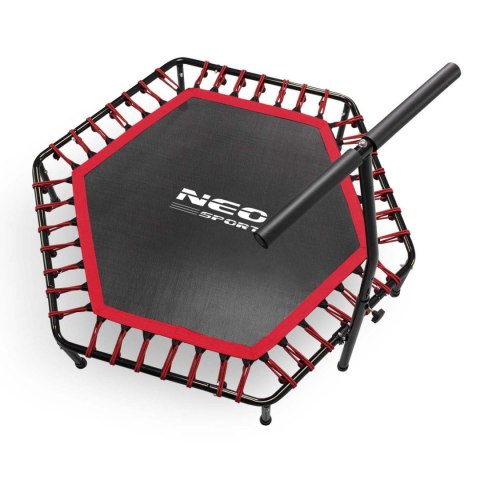 Trampolina fitness z uchwytem 127 cm Neo-Sport - sześciokątna czerwona Trampolina fitness z uchwytem 127 cm Neo-Sport - sześciokątna czerwona