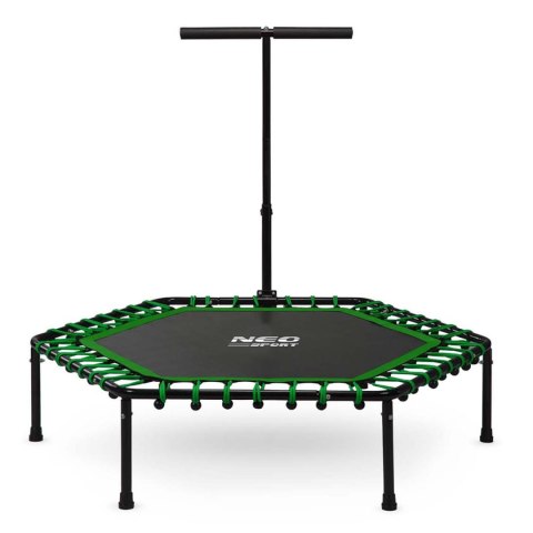 Trampolina fitness z uchwytem 127 cm Neo-Sport - sześciokątna zielona Trampolina fitness z uchwytem 127 cm Neo-Sport - sześciokątna zielona