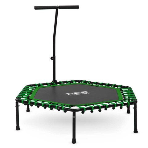 Trampolina fitness z uchwytem 127 cm Neo-Sport - sześciokątna zielona Trampolina fitness z uchwytem 127 cm Neo-Sport - sześciokątna zielona