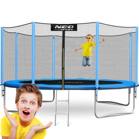 Trampolina ogrodowa 12ft/374cm z siatką zewnętrzną i drabinką Neo-Sport Trampolina ogrodowa 12ft/374cm z siatką zewnętrzną i drabinką Neo-Sport
