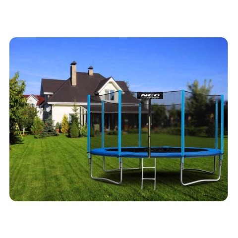 Trampolina ogrodowa 12ft/374cm z siatką zewnętrzną i drabinką Neo-Sport Trampolina ogrodowa 12ft/374cm z siatką zewnętrzną i drabinką Neo-Sport