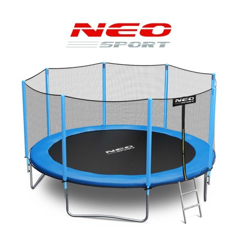 Trampolina ogrodowa 13ft/404cm z siatką zewnętrzną i drabinką Neo-Sport Trampolina ogrodowa 13ft/404cm z siatką zewnętrzną i drabinką Neo-Sport