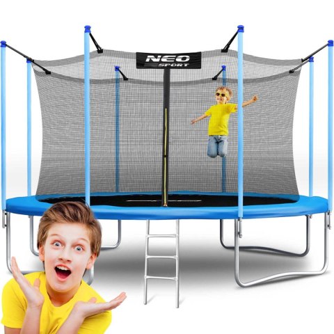 Trampolina ogrodowa 15ft/465cm z siatką wewnętrzną i drabinką Neo-Sport Trampolina ogrodowa 15ft/465cm z siatką wewnętrzną i drabinką Neo-Sport