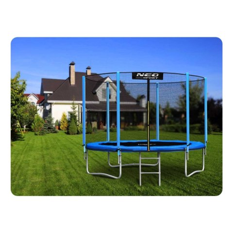 Trampolina ogrodowa 8ft/252cm z siatką zewnętrzną i drabinką Neo-Sport Trampolina ogrodowa 8ft/252cm z siatką zewnętrzną i drabinką Neo-Sport