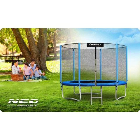 Trampolina ogrodowa 8ft/252cm z siatką zewnętrzną i drabinką Neo-Sport Trampolina ogrodowa 8ft/252cm z siatką zewnętrzną i drabinką Neo-Sport