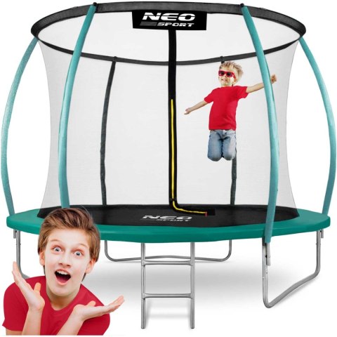 Trampolina ogrodowa profilowana 10ft/312cmz siatką wewnętrzną Neo-Sport Trampolina ogrodowa profilowana 10ft/312cmz siatką wewnętrzną Neo-Sport