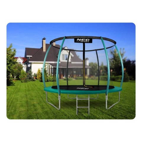 Trampolina ogrodowa profilowana 10ft/312cmz siatką wewnętrzną Neo-Sport Trampolina ogrodowa profilowana 10ft/312cmz siatką wewnętrzną Neo-Sport