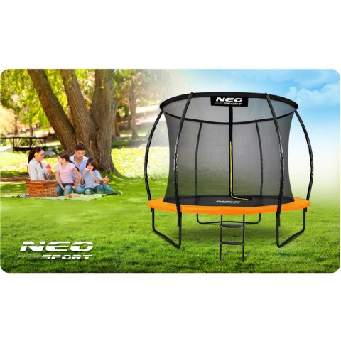 Trampolina ogrodowa profilowana 10ft/312cmz siatką wewnętrzną Neo-Sport Trampolina ogrodowa profilowana 10ft/312cmz siatką wewnętrzną Neo-Sport