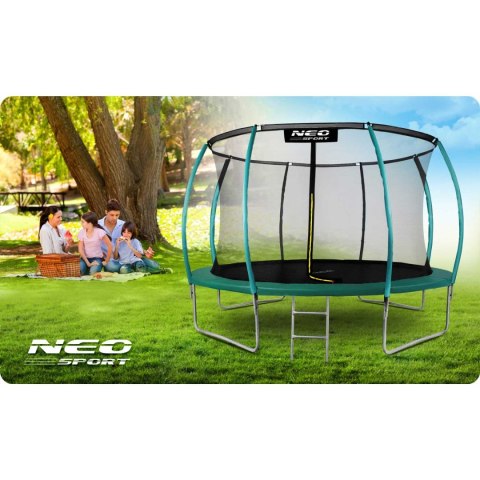 Trampolina ogrodowa profilowana 12ft/374cm z siatką wewnętrzną Neo-Sport Trampolina ogrodowa profilowana 12ft/374cm z siatką wewnętrzną Neo-Sport