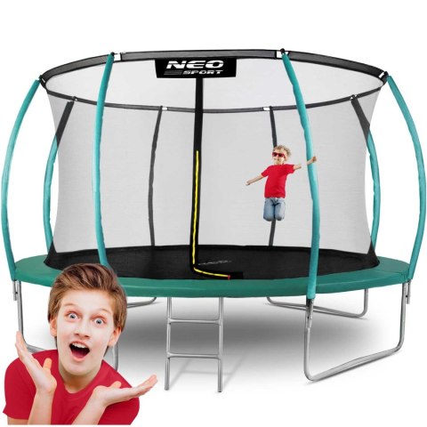 Trampolina ogrodowa profilowana 14ft/435cm z siatką wewnętrzną Neo-Sport Trampolina ogrodowa profilowana 14ft/435cm z siatką wewnętrzną Neo-Sport