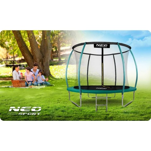 Trampolina ogrodowa profilowana 8ft/252cm z siatką wewnętrzną Neo-Sport Trampolina ogrodowa profilowana 8ft/252cm z siatką wewnętrzną Neo-Sport