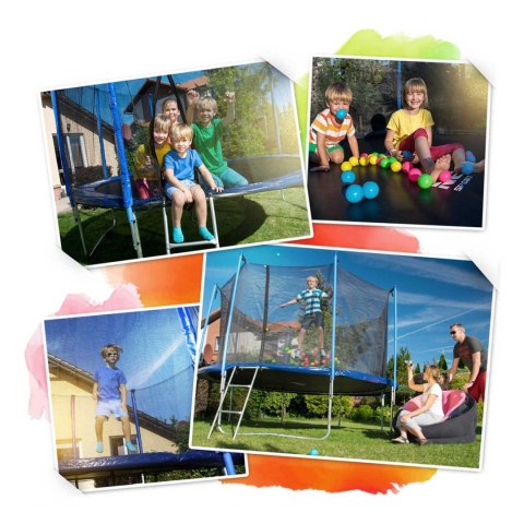 Trampolina ogrodowa profilowana 8ft/252cm z siatką wewnętrzną Neo-Sport Trampolina ogrodowa profilowana 8ft/252cm z siatką wewnętrzną Neo-Sport