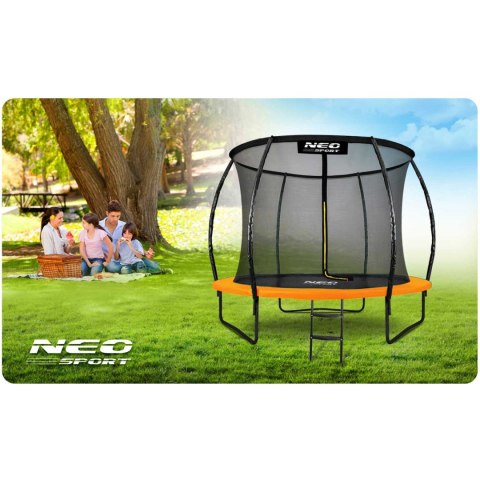 Trampolina ogrodowa profilowana 8ft/252cm z siatką wewnętrzną Neo-Sport Trampolina ogrodowa profilowana 8ft/252cm z siatką wewnętrzną Neo-Sport