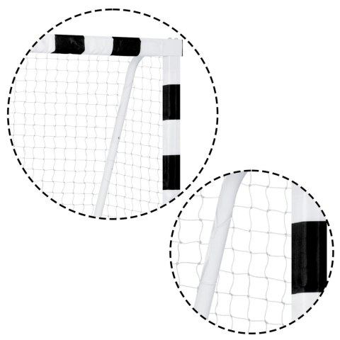 Bramka do piłki nożnej 300 x 160 x 90 cm NS-460 czarno-biała Bramka do piłki nożnej 300 x 160 x 90 cm NS-460 czarno-biała