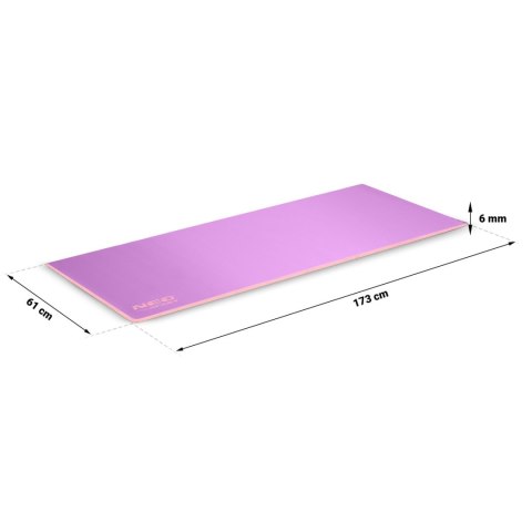 Mata do ćwiczeń 173 x 61 x 0,6 cm Neo-Sport - 19203 fioletowo-różowa Mata do ćwiczeń 173 x 61 x 0,6 cm Neo-Sport - 19203 fioletowo-różowa