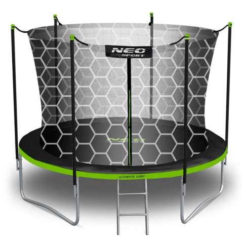 Trampolina ogrodowa 10ft/312cm z siatką wewnętrzną i drabinką Neo-Sport Trampolina ogrodowa 10ft/312cm z siatką wewnętrzną i drabinką Neo-Sport