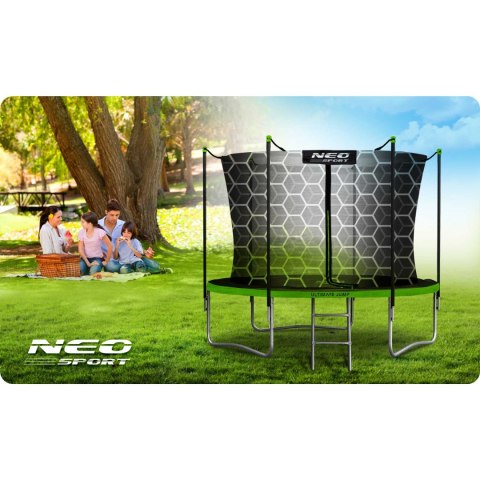 Trampolina ogrodowa 10ft/312cm z siatką wewnętrzną i drabinką Neo-Sport Trampolina ogrodowa 10ft/312cm z siatką wewnętrzną i drabinką Neo-Sport