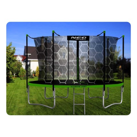 Trampolina ogrodowa 12ft/374cm z siatką wewnętrzną i drabinką Neo-Sport Trampolina ogrodowa 12ft/374cm z siatką wewnętrzną i drabinką Neo-Sport