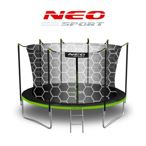 Trampolina ogrodowa 12ft/374cm z siatką wewnętrzną i drabinką Neo-Sport Trampolina ogrodowa 12ft/374cm z siatką wewnętrzną i drabinką Neo-Sport