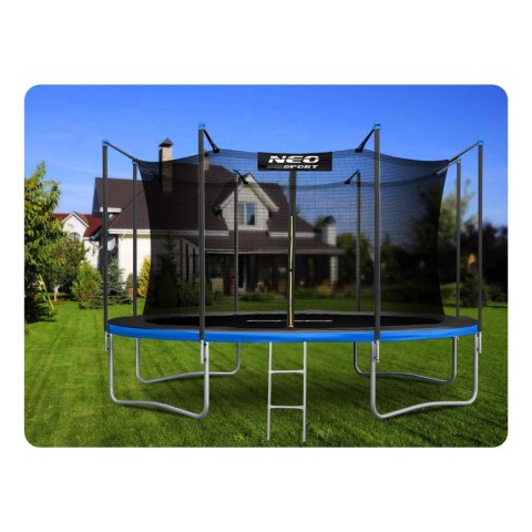 Trampolina ogrodowa 12ft/374cm z siatką wewnętrzną i drabinką Neo-Sport Trampolina ogrodowa 12ft/374cm z siatką wewnętrzną i drabinką Neo-Sport