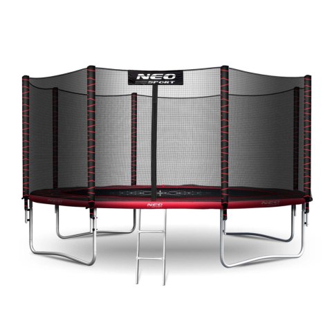 Trampolina ogrodowa 12ft/374cm z siatką zewnętrzną i drabinką Neo-Sport Trampolina ogrodowa 12ft/374cm z siatką zewnętrzną i drabinką Neo-Sport