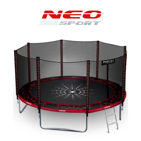 Trampolina ogrodowa 12ft/374cm z siatką zewnętrzną i drabinką Neo-Sport Trampolina ogrodowa 12ft/374cm z siatką zewnętrzną i drabinką Neo-Sport