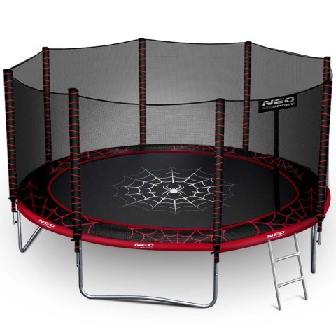 Trampolina ogrodowa 12ft/374cm z siatką zewnętrzną i drabinką Neo-Sport Trampolina ogrodowa 12ft/374cm z siatką zewnętrzną i drabinką Neo-Sport