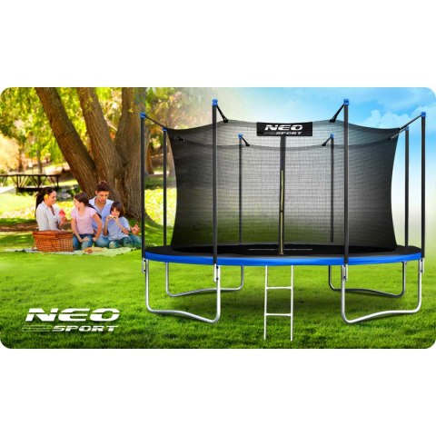 Trampolina ogrodowa 14ft/435cm z siatką wewnętrzną i drabinką Neo-Sport Trampolina ogrodowa 14ft/435cm z siatką wewnętrzną i drabinką Neo-Sport